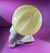 Vintage Fluted Ball Lamp -