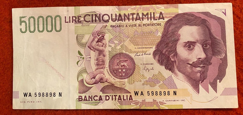 Italia banconota 000 - da, 50.000