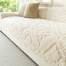 1PC Plush Sofa Seat Covers for