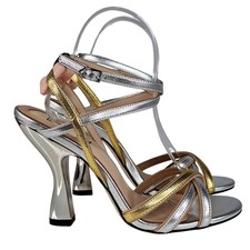 Sandali donna Fendi sliver in