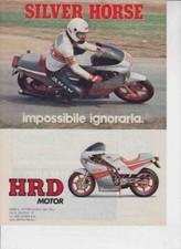 advertising Pubblicità-MOTO HRD 125 SILVER HORSE 1984-MOTOITALIANE- MOTOSPORT