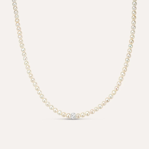 Collana stroili oro - oro, bianco