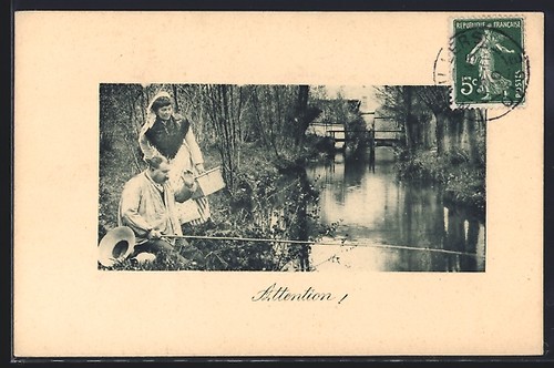 Cartolina attenzione - cartolina,