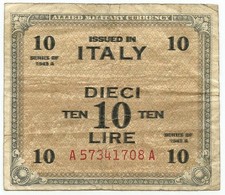 10 LIRE ERRORE STAMPA DOPPIA
