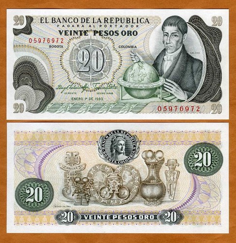 Colombia pesos oro 1983 - colombia,,