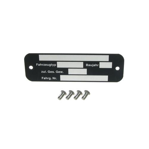 Targa chiodo per - +,
