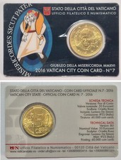 VATICANO - Moneta 50 Centesimi 2016 - VATICAN CITY Coin Card N7
