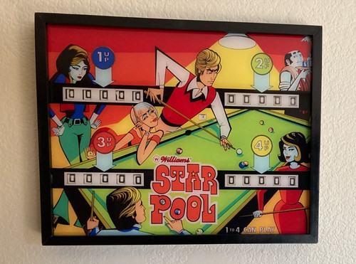 Pinball wall art star pool - wall, "star
