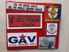 LOTTO DI 11 ADESIVI STICKERS ULTRAS GENOA