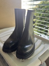 stivaletti uomo vera pelle Zara neri