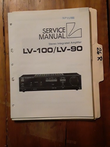 100 luxman manuale di - lv-100,