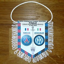 PARIS SG / INTER MILAN (Finale 2025 Champions League) - Fanion en tissu, neuf