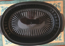 Whirlpool 3-Piece Microwave Steamer Vessel Cooker - 3 Qt. - Black - 9" x 13"