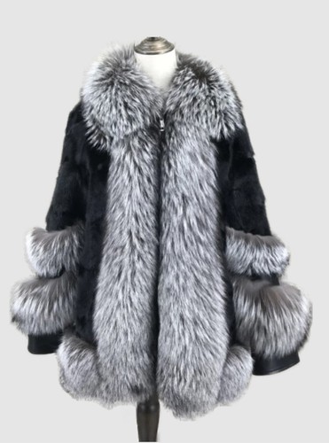 Cappotto pelliccia visone nero