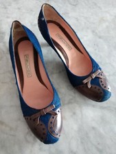 SCARPA DONNA DECOLTE N° 37  COLORE  BLU/MARRONE USATA POCHISSIMO 