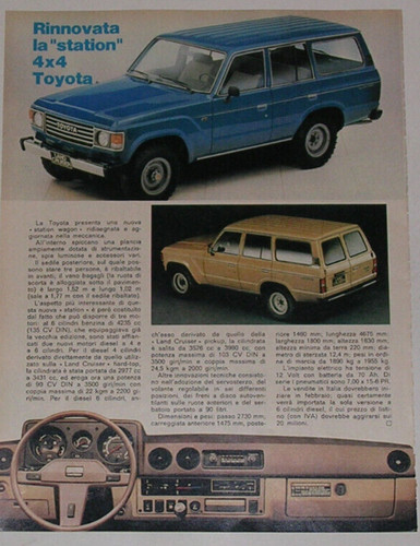 Article articolo 1980 - 1980, toyota