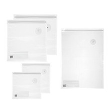 Guzzini - SAVE-IT Set 5 Sacchetti per Sottovuoto Riutilizzabili, 2 Misura M 21x2