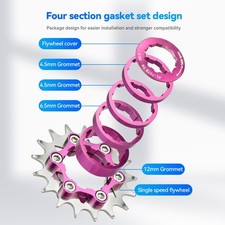 Piastra di conversione adattatore corona conversione monovelocità MTB per MTB