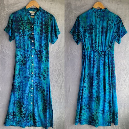 Maxi abito orvis blu tropicale - abito,