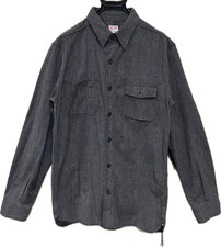 Camicia Momotaro Jeans manica lunga grigia uomo taglia 42 dal Giappone