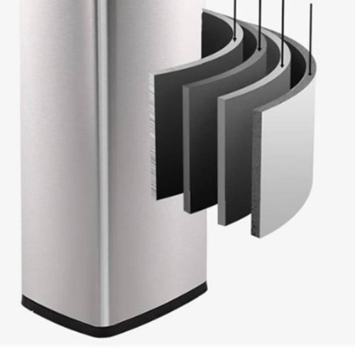 Cestino rifiuti inox apertura - cestino,