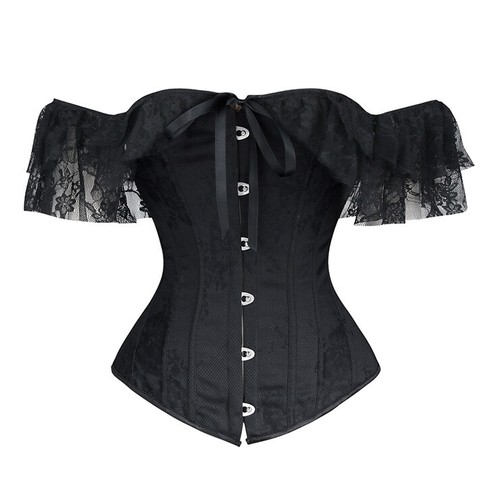 Corsetto nero pizzo con - nero,