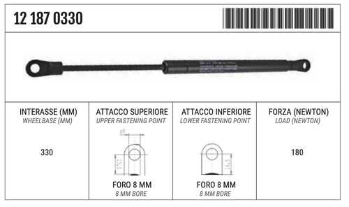 Ammortizzatore gas - ammortizzatore,