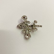 Spilla spilletta Libellula con Brillantini, Colore Argento