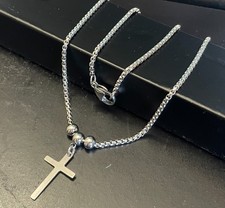 Collana rosario con croce in