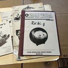 Lotto carta Kiddie Rides ZAMPERLa gioco arcade manuale proprietario