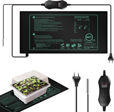 Tappetino Riscaldante Con Termostato, 50 W, Digitale, per Piante Con Termostato,