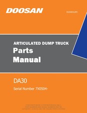 Manuale catalogo ricambi autocarro articolato Daewoo Doosan Moxy DA30 SN 7X0504-