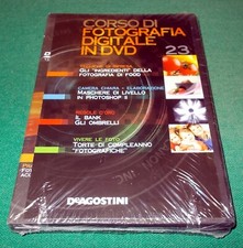 CORSO di FOTOGRAFIA DIGITALE con 2 DVD n. 22-23 ancora incellofanati De Agostini