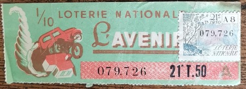 Billet loterie nationale - billet,