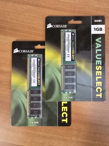 Kit 2gb ddr1 ram corsair - 2x,