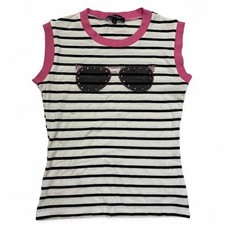 DENNY ROSE Top canotta bianco