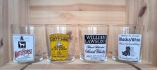 4 Vintage Promo Whisky Glasses