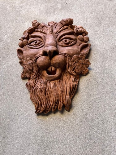 Maschera muro terracotta - maschera,