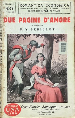 Sebillot due pagine d - pagine, d'amore