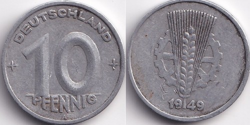 Pfennig 1949 allemagne - a,