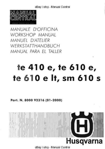 Husqvarna 410 610 lt - 410, e-lt