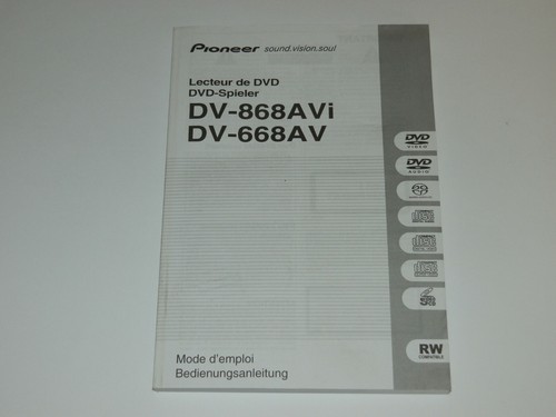 Pioneer 868avi 868av - pioneer, dv-868avi