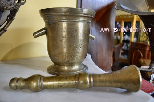 Antico mortaio con - , da
