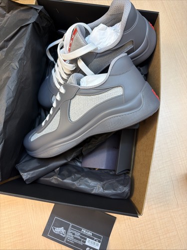 Prada sneakers gomma grigio - prada,