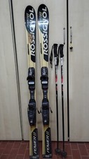 Sci Rossignol 140 cm con bastoncini. Ideali per principianti 