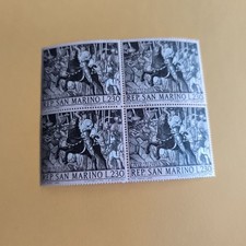 L. 230 -PAOLO UCCELLO 1397- 1475 -  REP. SAN MARINO QUARTINA FRANCOBOLLI