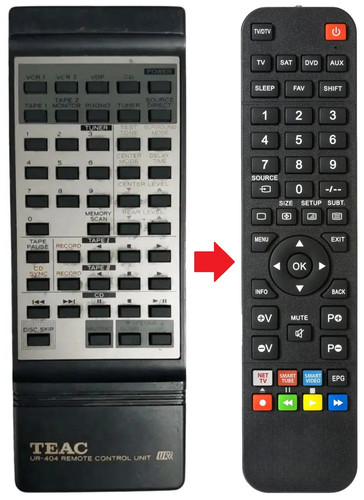 Telecomando adatto per teac - adatto,