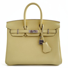 Borsa Hermès Birkin 25 Jaune