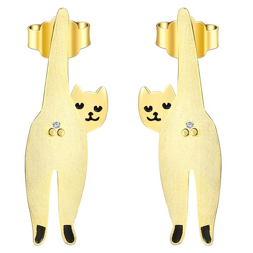 Orecchini oro a - oro,