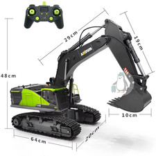 HUINA 1593 1/14 Escavatore RC in Lega 2.4G Camion Dumper Cingolato Giocattolo